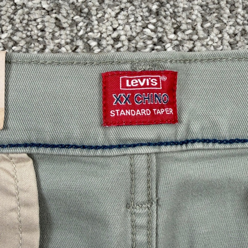 Levis XX Chino Pants Mens 36x30* Olive Green Standard Taper Stretch 85226-0094 - Picture 2 of 10
